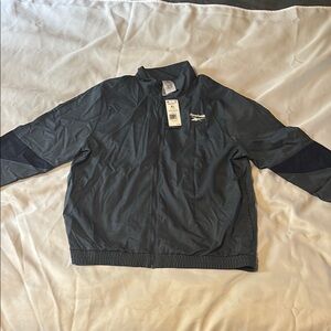 Reebok Gray Windbreaker Jacket
